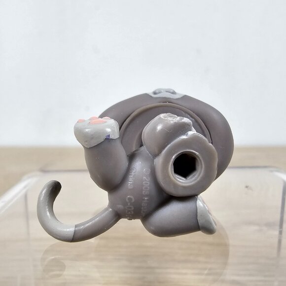 Hasbro Littlest Pet Shop #1607 Kitten Cat Gray Green Eyes Pink Hood Accessory - Picture 9 of 10